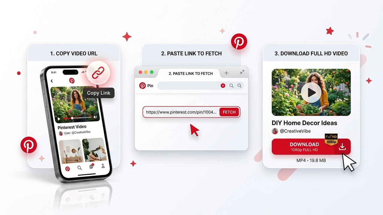 Complete guide on how to download Pinterest videos on iPhone, Android, and PC in 1080p Full HD by Ajay Kale