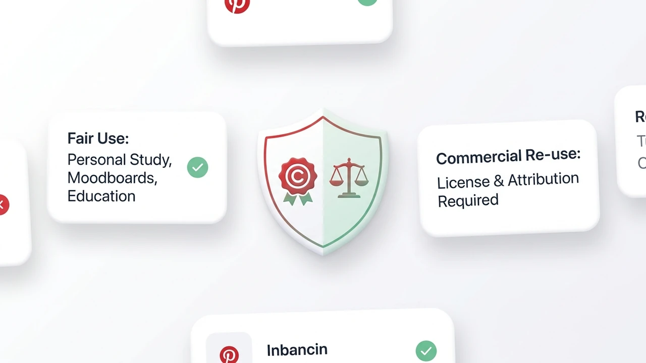 Pinterest video copyright and fair use legal framework diagram for creators, educators, and archivists by Ajay Kale