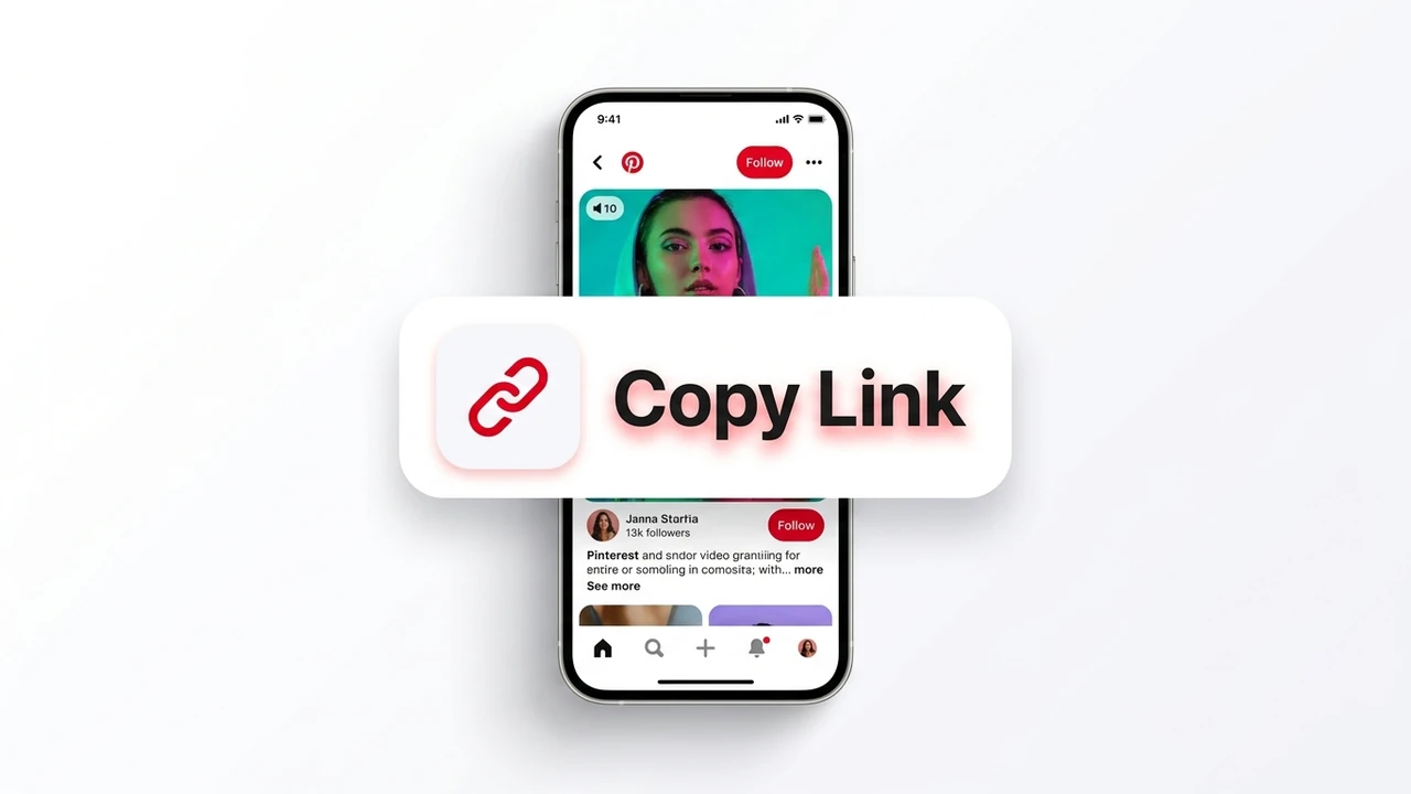 Step 1: How to copy Pinterest video link from mobile app or desktop browser